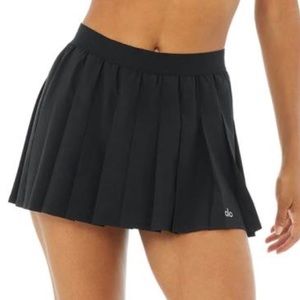 Alo Yoga Varsity Tennis Skirt Black